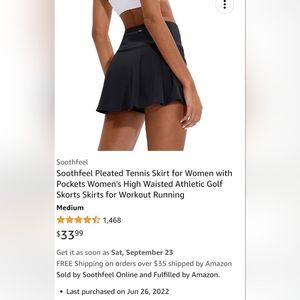 Tennis/golf skorts with attached biker shorts